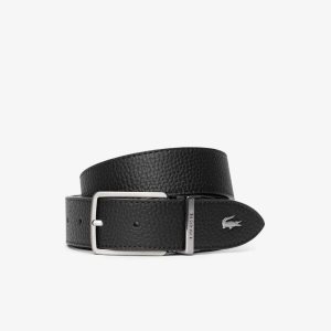 Lacoste Engraved πόρπης Grained δερματινα σκούρο καφε | RL0357894