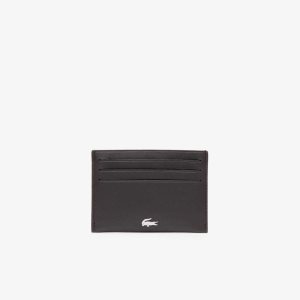 Lacoste Fitzgerald δερματινα Card Holder σκούρο καφε | GW1240973