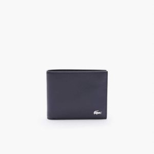 Lacoste Fitzgerald δερματινα Six Card Wallet σκουρο μπλε | EC4278931