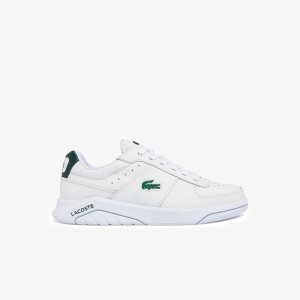 Lacoste Game Advance δερματινα ασπρα σκούρο πρασινο | KR6328401