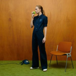 Lacoste Goop Two-Ply Pique Jumpsuit σκουρο μπλε μπλε | DZ8132074