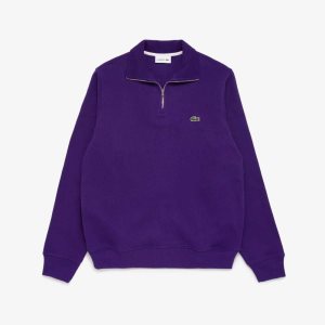 Lacoste Half Zip βαμβακερα μωβ | BO8064513