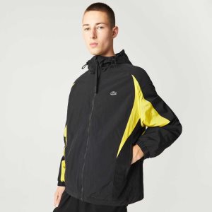 Lacoste Heritage Color-Block νάιλον μαυρα κίτρινα | SK1762053