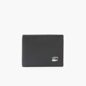 Lacoste Interior Card Slot Foldable Wallet μαυρα | MK6192047