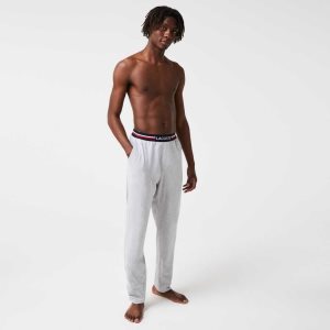 Lacoste Jersey Three-Tone Waistband Pajama Pants γκρι | CT5963412