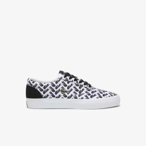 Lacoste Jump Serve δαντελα Tonal ασπρα μαυρα | AK0563489
