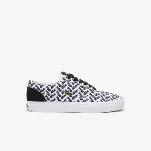 Lacoste Jump Serve δαντελα Tonal ασπρα μαυρα | EV6798053