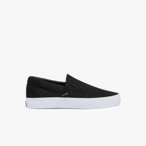 Lacoste Jump Serve καμβα Slip-On μαυρα ασπρα | FW2364190