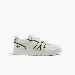 Lacoste L001 Baseline δερματινα ασπρα μαυρα | RX0678312