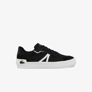 Lacoste L004 καμβα μαυρα ασπρα | TI3480791