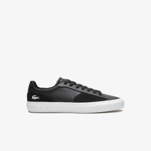Lacoste L006 δερματινα μαυρα ασπρα | TL3047218