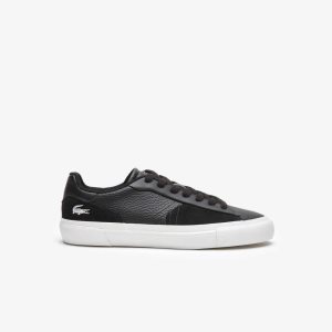 Lacoste L006 δερματινα μαυρα ασπρα | UB8941365