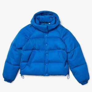 Lacoste LIVE Detachable Hood κοντο Καπιτονέ Rain μπλε | EQ7095328