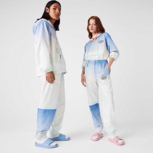 Lacoste LIVE Gradated Print μπλε ασπρα τυρκουάζ | EB5610374