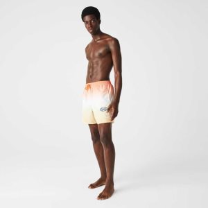 Lacoste LIVE Gradated Print πορτοκαλι ασπρα κίτρινα | MP3589247