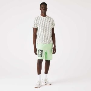 Lacoste LIVE Heritage Print βαμβακερα Fleece πρασινο | MB2649871