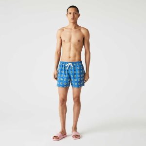 Lacoste LIVE Print ελαφρια μπλε ασπρα | ZG0863417