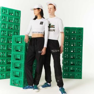 Lacoste LIVE x Minecraft νάιλον Trackpants μαυρα | IJ5627439