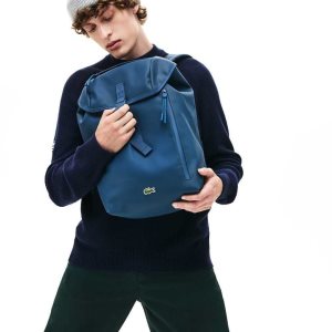 Lacoste L.12.12 Concept Flap Coated καμβα Backpack Πολύχρωμο | MW2785903