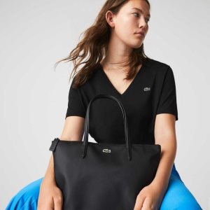 Lacoste L.12.12 Concept Small Zip μαυρα | IR7186305