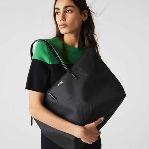 Lacoste L.12.12 Concept Zip Tote μαυρα | VT8374215