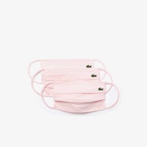 Lacoste L.12.12 Face Masks 3-Pack ανοιχτο ροζ | FI3047815