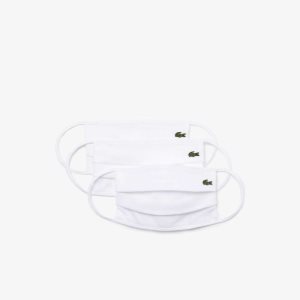 Lacoste L.12.12 Face Masks 3-Pack ασπρα | OU0267913