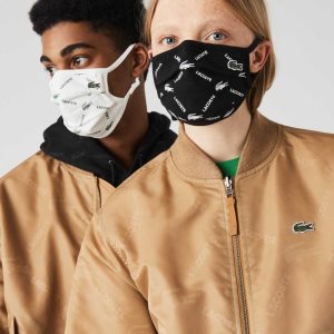 Lacoste L.12.12 Face Protection Adjustable Masks 3-Pack μαυρα ασπρα μαυρα πρασινο ασπρα | FY7549231