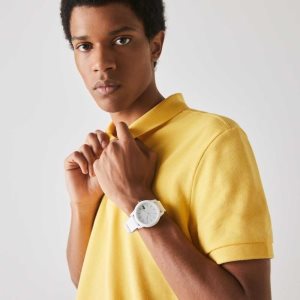 Lacoste L.12.12 White σιλικόνη λουρακια ασπρα | TV3594062