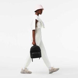 Lacoste Large Front Pocket Backpack μαυρα | WN6871309