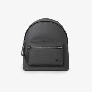 Lacoste Large Front Pocket Backpack σκούρο γκρι | QE9746318