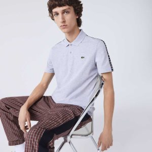 Lacoste Lettered Band Ultra-ελαφρια βαμβακερα γκρι | ST8729604