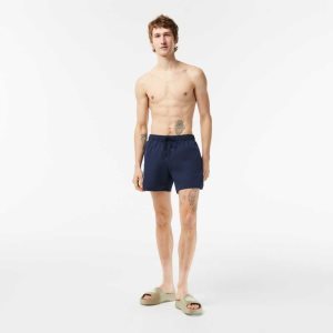 Lacoste Light Quick-Dry Swim σκουρο μπλε μπλε πρασινο | NL2107546