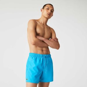 Lacoste Light Quick-Dry Swim τυρκουάζ σκουρο μπλε μπλε | CP4657821