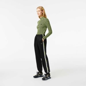 Lacoste Logo Stripe tracking Pants μαυρα | IP1304652