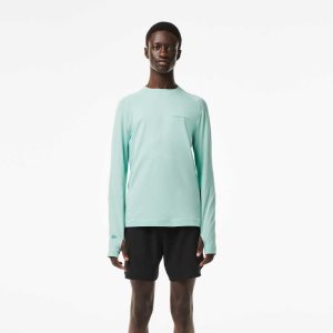 Lacoste Long Sleeve Organic βαμβακερα Slim Fit μεντα | JO1350962