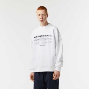 Lacoste Loose Fit Branded ασπρα | JY1285964