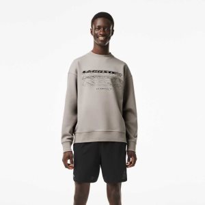 Lacoste Loose Fit Branded γκρι | ER3769241