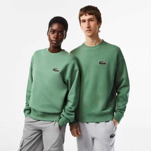 Lacoste Loose Fit Crocodile Badge Χακί πρασινο | TC9801736