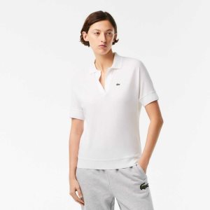 Lacoste Loose Fit Flowy Pique ασπρα | LJ6982540