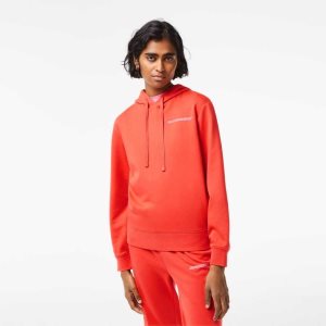 Lacoste Loose Fit Hoodie with Contrast Branding πορτοκαλι | SH9164238