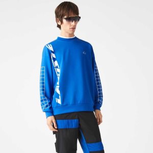 Lacoste Loose Fit Pique μπλε | YD6982305
