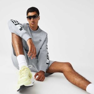 Lacoste Loose Fit Reflective Print γκρι | AP6951324