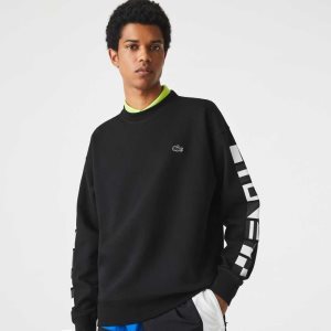 Lacoste Loose Fit Reflective Print μαυρα | JC7104862