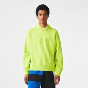 Lacoste Loose Fit Κουκουλοφόρος κίτρινα | LU3657109