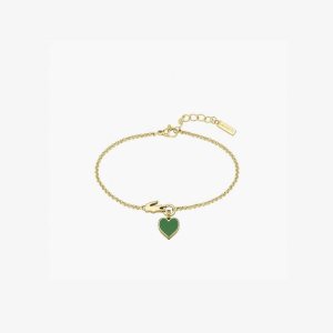 Lacoste Love My Croc Bracelet χρυσο χρωμα πρασινο | ZO2963017