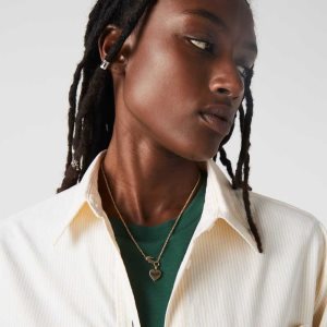 Lacoste Love My Croc Necklace χρυσο χρωμα | GD5369870