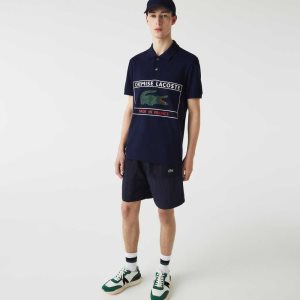 Lacoste Made in France Regular Fit Organic βαμβακερα σκουρο μπλε μπλε | JS9512063