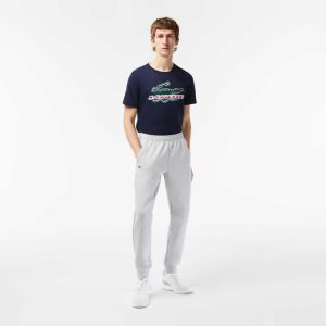 Lacoste Mesh Panels Trackpants γκρι ανοιχτο γκρι | EU1984037