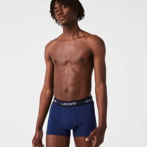 Lacoste Microfiber Trunk 3-Pack σκουρο μπλε μπλε μπλε | RX1039872